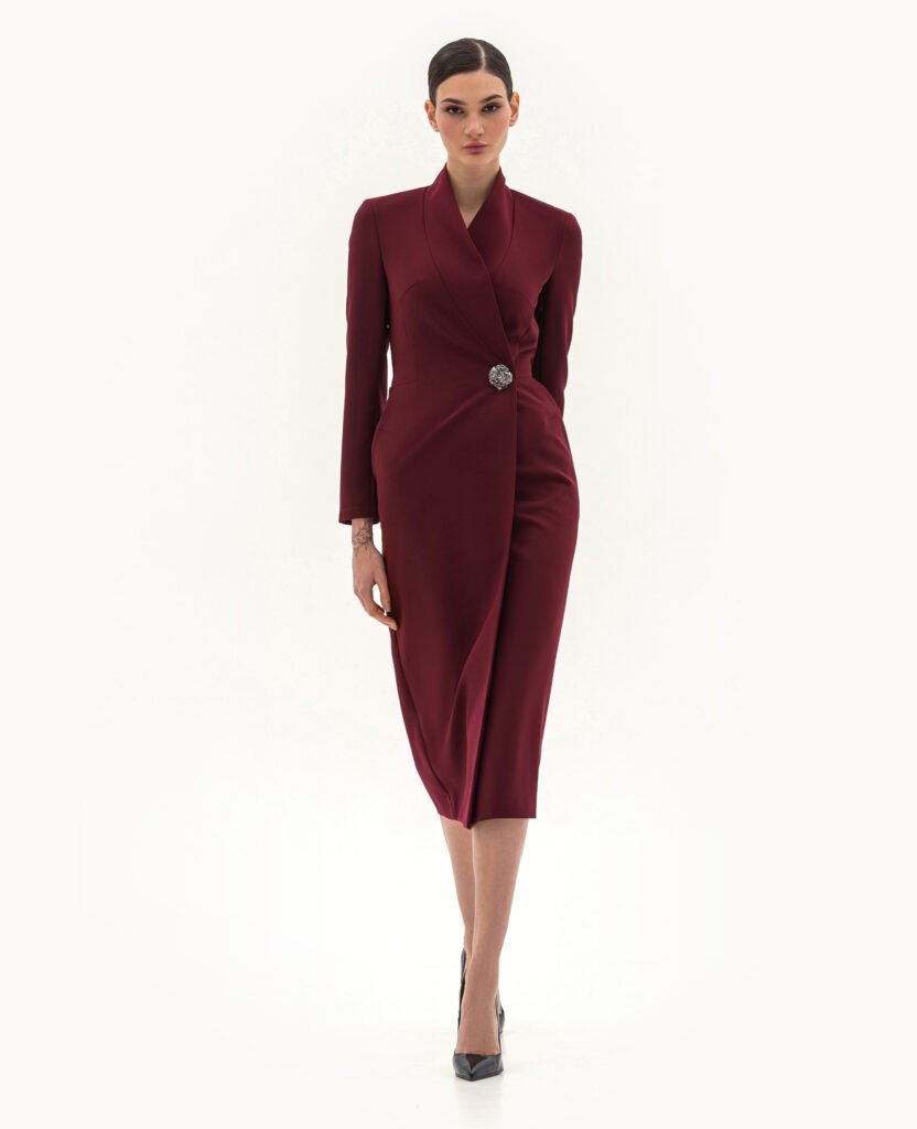 Платье (бордовый)